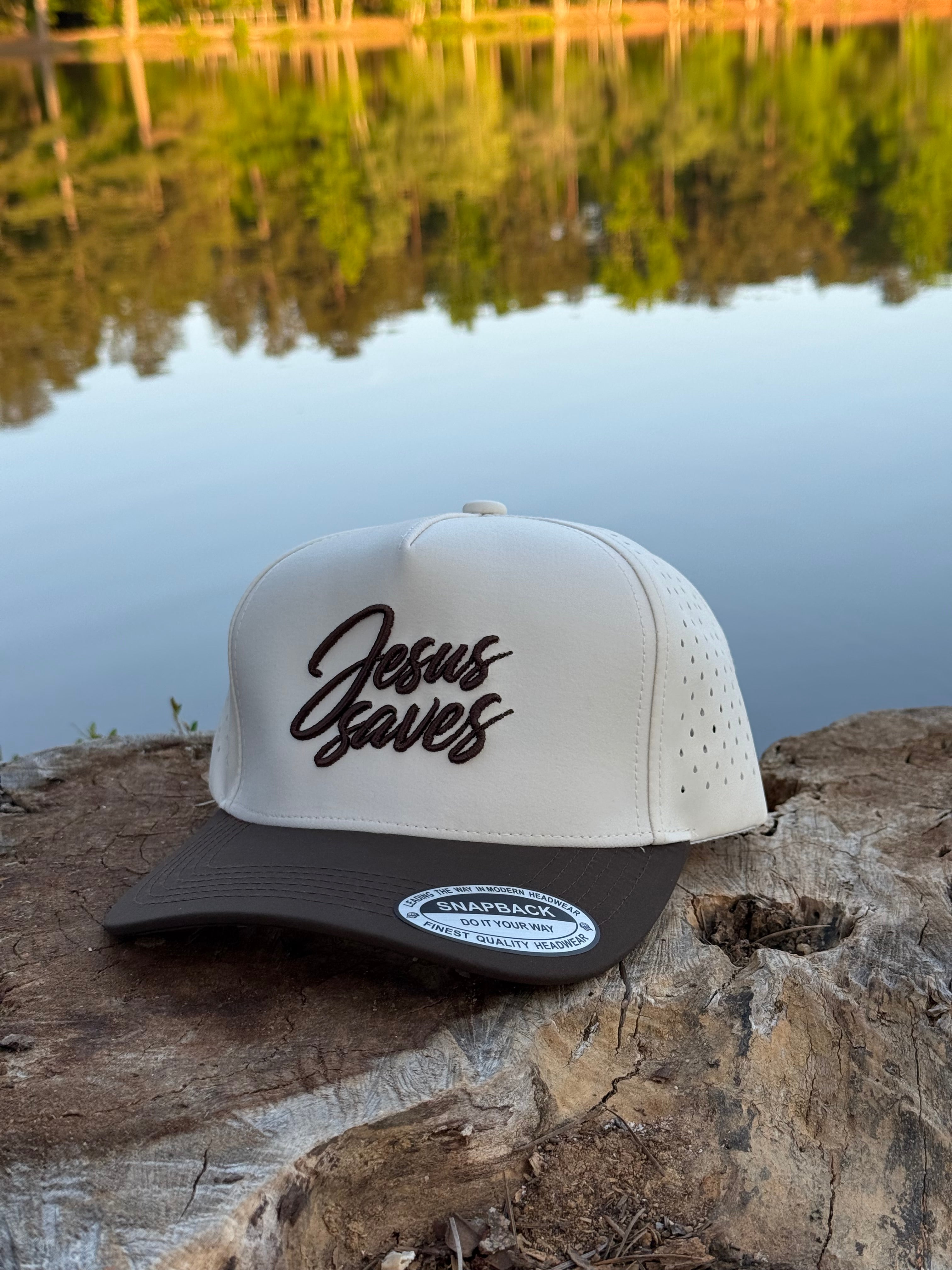 Unbranded Jesus Saves Flex SnapBack Hat