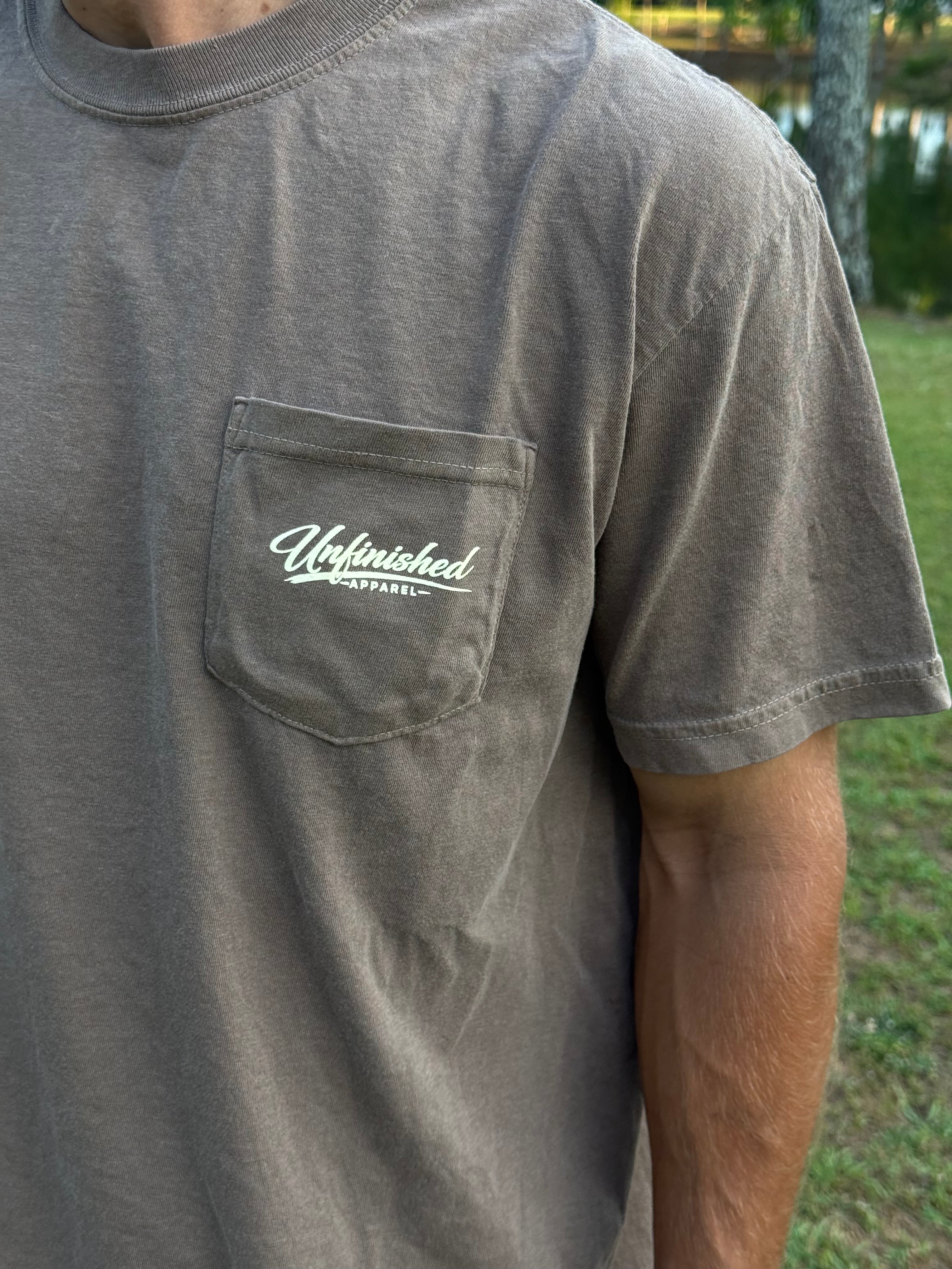 Espresso Comfort Colors Jesus Saves Pocket Tee