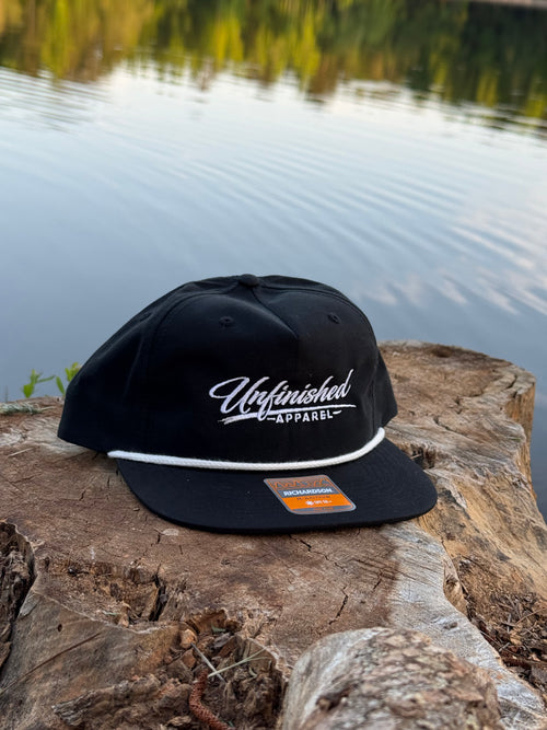 Black Richardson Outdoors Basic Embroidered Rope Hat