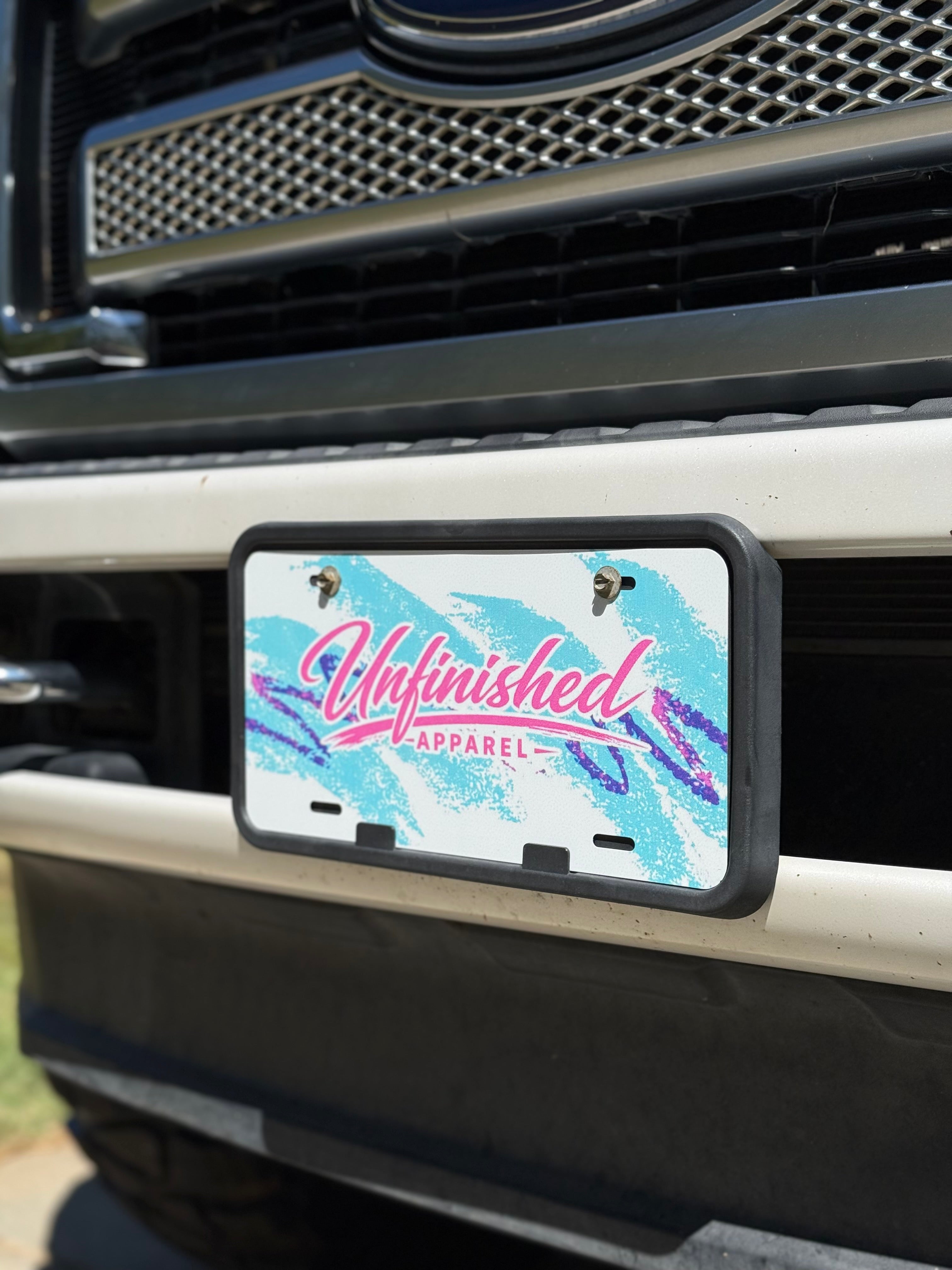 Retro Aluminum License Plate