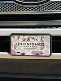 Mountain Duck Camo License Plate