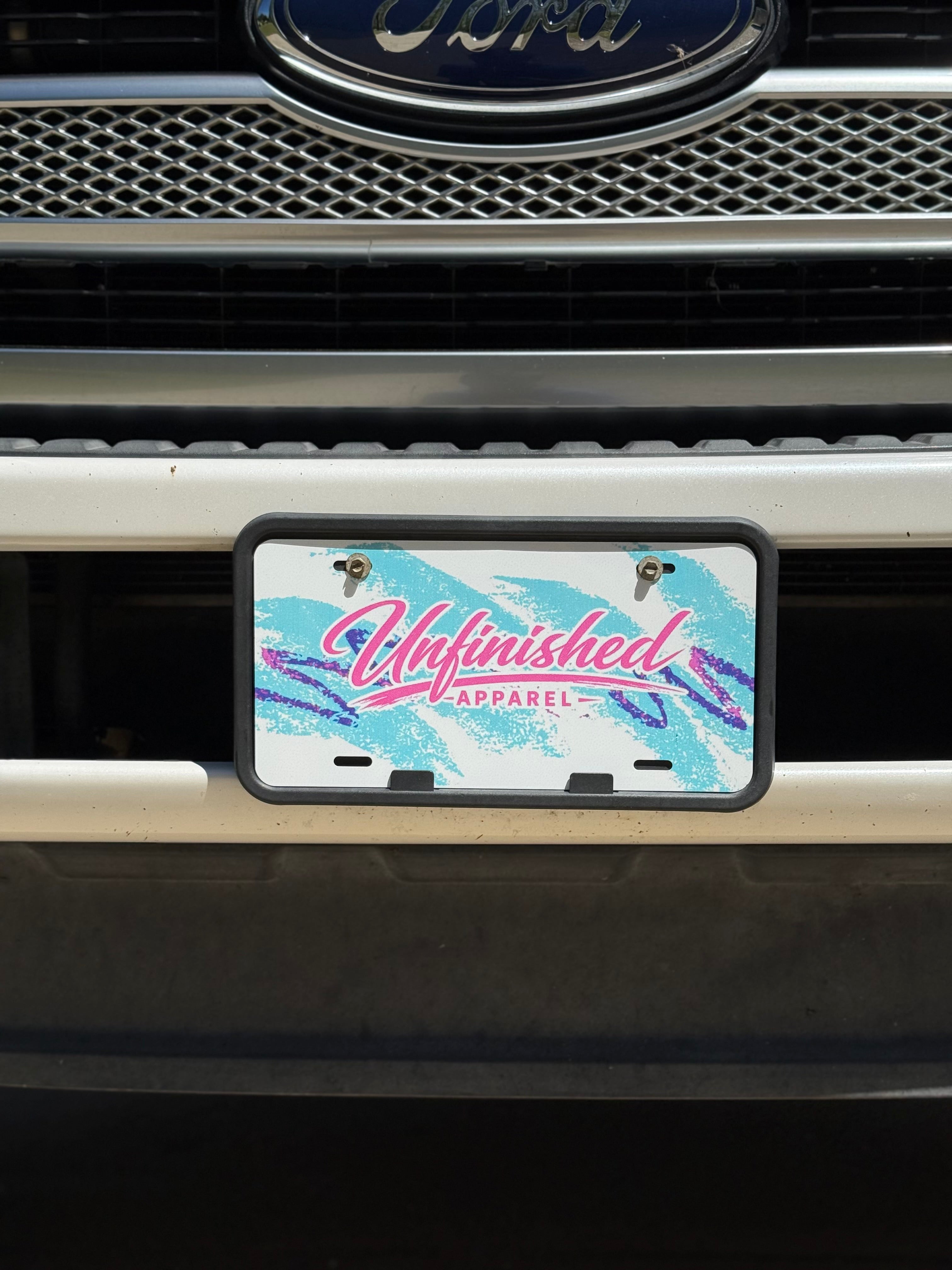 Retro Aluminum License Plate