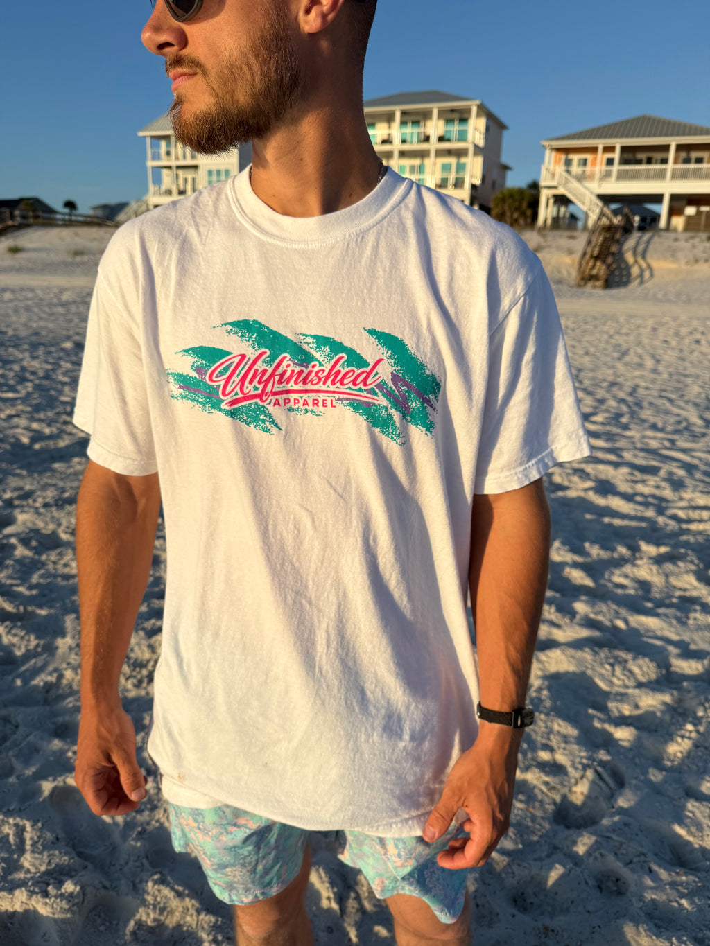 White Comfort Colors Retro Tee